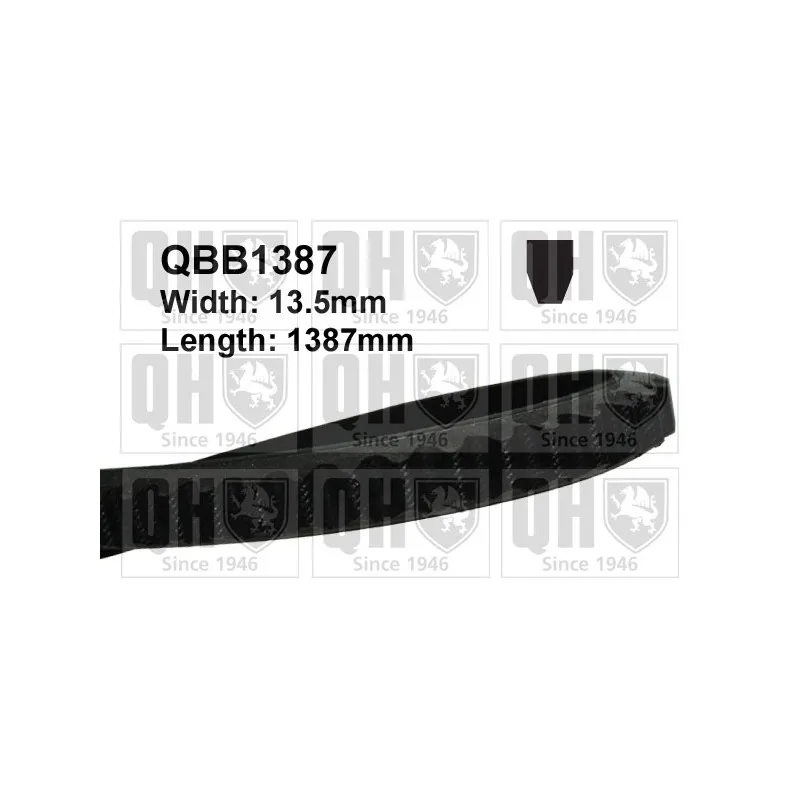 Courroie trapézoïdale QUINTON HAZELL QBB1387