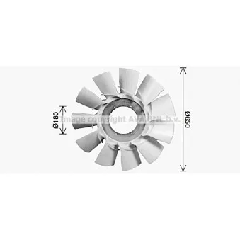 Roue du souffleur, refroidissementdu moteur AVA QUALITY COOLING REB149