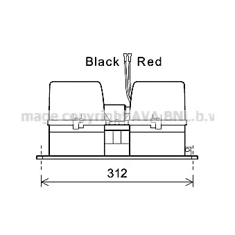 Moteur électrique, pulseur d'air habitacle AVA QUALITY COOLING