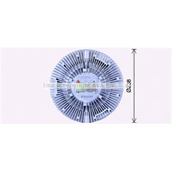 Embrayage, ventilateur de radiateur AVA QUALITY COOLING REC100