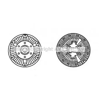 Embrayage, ventilateur de radiateur AVA QUALITY COOLING REC104