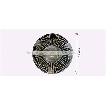 Embrayage, ventilateur de radiateur AVA QUALITY COOLING REC109