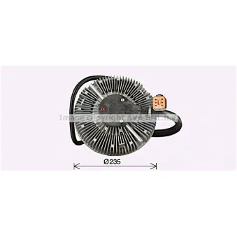Embrayage, ventilateur de radiateur AVA QUALITY COOLING REC139