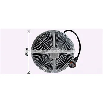 Embrayage, ventilateur de radiateur AVA QUALITY COOLING REC134
