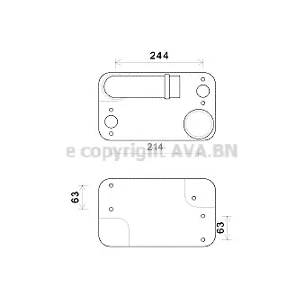 Radiateur d'huile AVA QUALITY COOLING