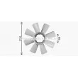 Roue du souffleur, refroidissementdu moteur AVA QUALITY COOLING SCB085 - Visuel 1