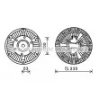 Embrayage, ventilateur de radiateur AVA QUALITY COOLING SCC031 - Visuel 1