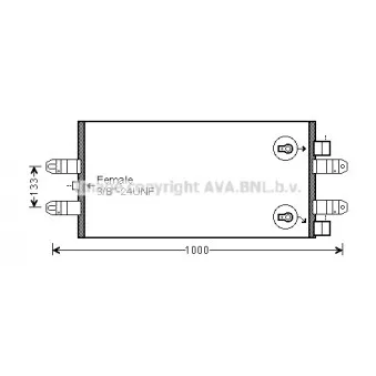 Condenseur, climatisation AVA QUALITY COOLING