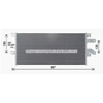 Condenseur, climatisation AVA QUALITY COOLING