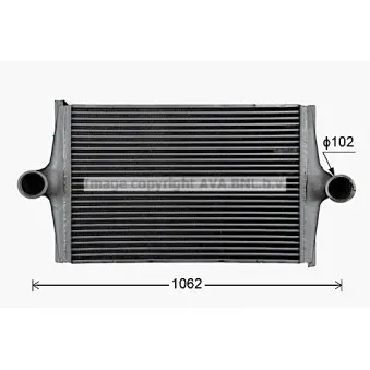 Intercooler, échangeur AVA QUALITY COOLING SC4081