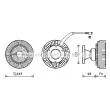 Embrayage, ventilateur de radiateur AVA QUALITY COOLING SCC039 - Visuel 1