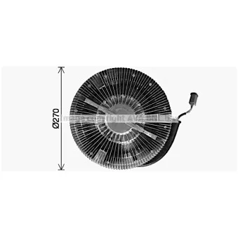 Embrayage, ventilateur de radiateur AVA QUALITY COOLING SCC074