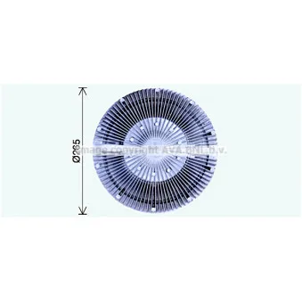 Embrayage, ventilateur de radiateur AVA QUALITY COOLING SCC060