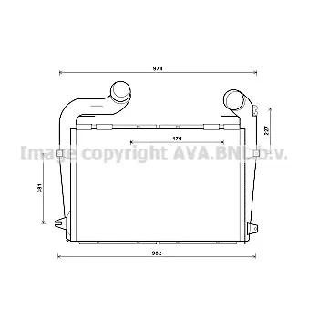 Intercooler, échangeur AVA QUALITY COOLING