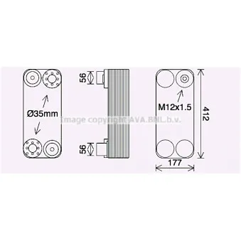 radiateur d'huile, retardateur AVA QUALITY COOLING