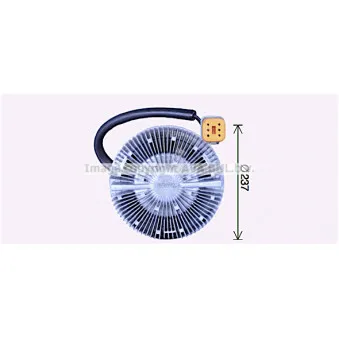 Embrayage, ventilateur de radiateur AVA QUALITY COOLING SCC062
