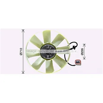Ventilateur, refroidissement du moteur AVA QUALITY COOLING REF137