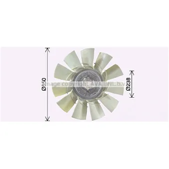 Ventilateur, refroidissement du moteur AVA QUALITY COOLING REF133