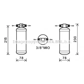 Filtre déshydratant, climatisation AVA QUALITY COOLING