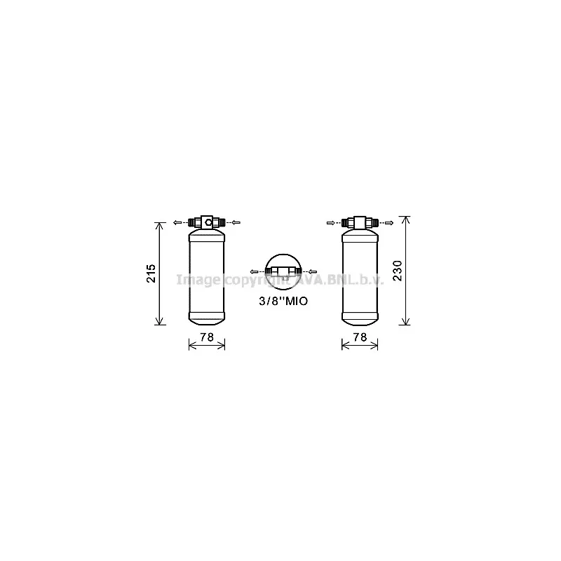 Filtre déshydratant, climatisation AVA QUALITY COOLING NHD009