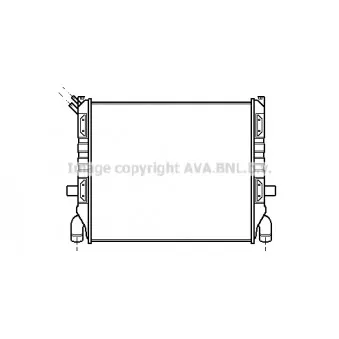 Radiateur, refroidissement du moteur AVA QUALITY COOLING