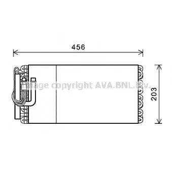 Évaporateur climatisation AVA QUALITY COOLING
