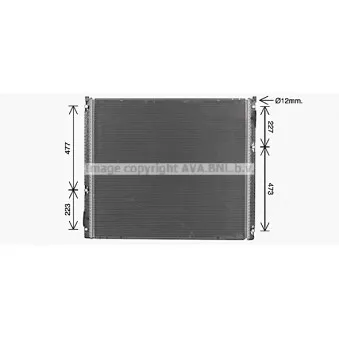 Radiateur, refroidissement du moteur AVA QUALITY COOLING