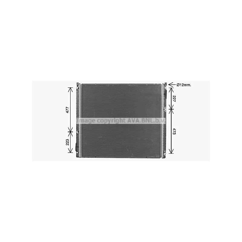 Radiateur, refroidissement du moteur AVA QUALITY COOLING MN2154