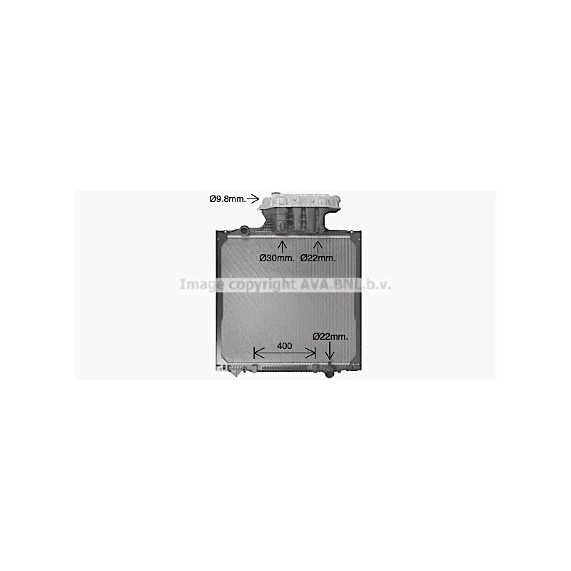 Radiateur, refroidissement du moteur AVA QUALITY COOLING MN2156