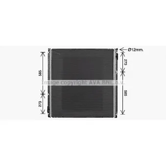 Radiateur, refroidissement du moteur AVA QUALITY COOLING