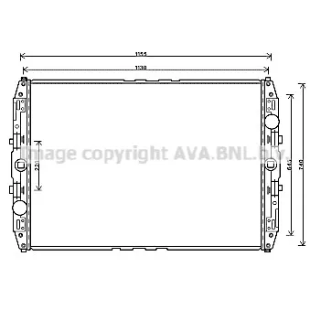 Radiateur, refroidissement du moteur AVA QUALITY COOLING