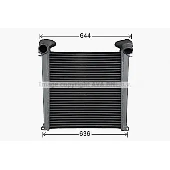 Intercooler, échangeur AVA QUALITY COOLING MN4136