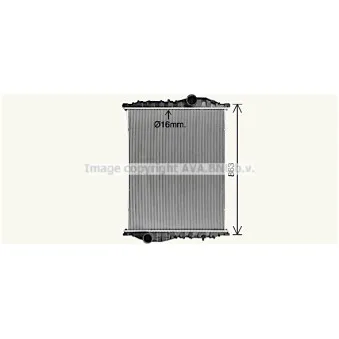 Radiateur, refroidissement du moteur AVA QUALITY COOLING MN2110N