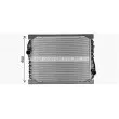 Radiateur, refroidissement du moteur AVA QUALITY COOLING MN2110 - Visuel 2
