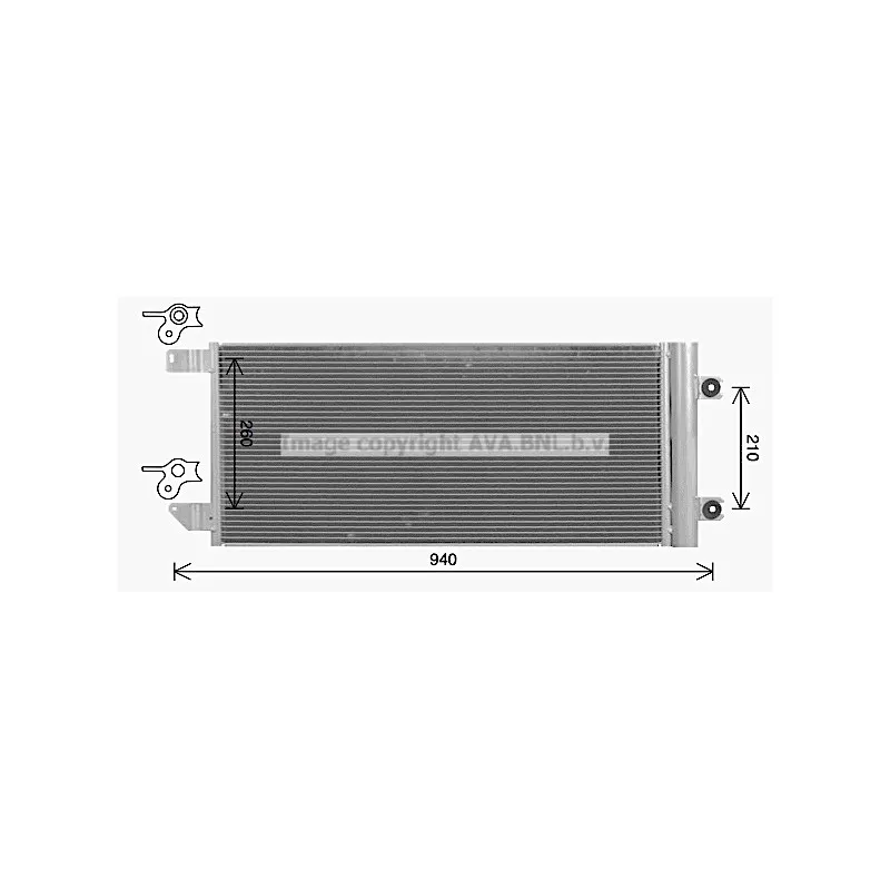Condenseur, climatisation AVA QUALITY COOLING MN5151D