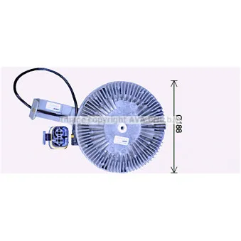 Embrayage, ventilateur de radiateur AVA QUALITY COOLING MNC105