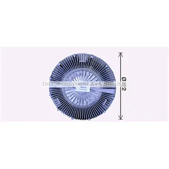 Embrayage, ventilateur de radiateur AVA QUALITY COOLING MNC104