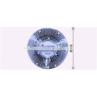 Embrayage, ventilateur de radiateur AVA QUALITY COOLING MNC114