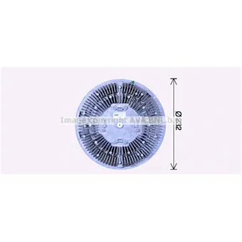 Embrayage, ventilateur de radiateur AVA QUALITY COOLING MNC077