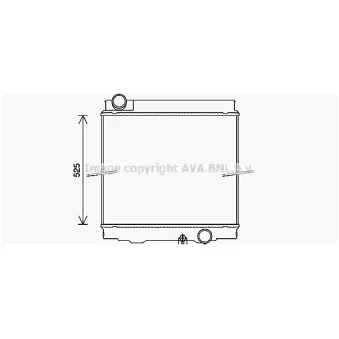 Radiateur, refroidissement du moteur AVA QUALITY COOLING