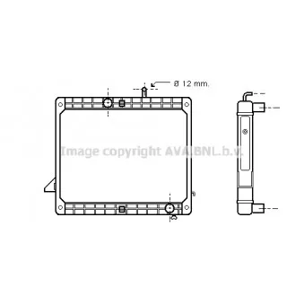 Radiateur, refroidissement du moteur AVA QUALITY COOLING