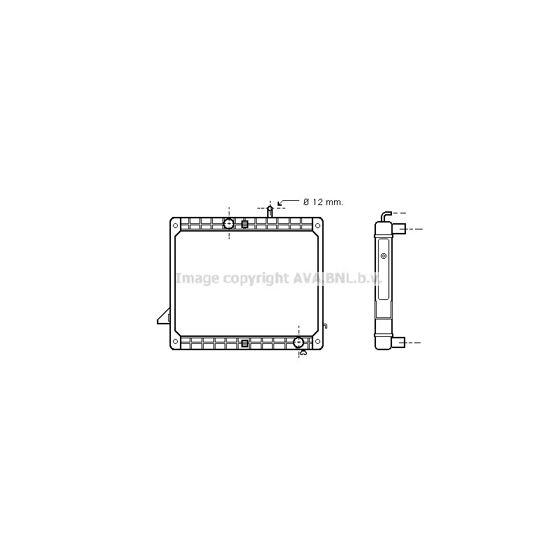 Radiateur, refroidissement du moteur AVA QUALITY COOLING ME2175