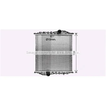 Radiateur, refroidissement du moteur AVA QUALITY COOLING ME2313N