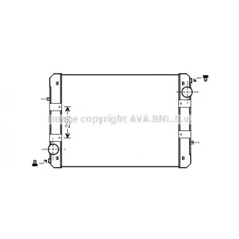 Radiateur, refroidissement du moteur AVA QUALITY COOLING