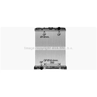 Radiateur, refroidissement du moteur AVA QUALITY COOLING ME2312
