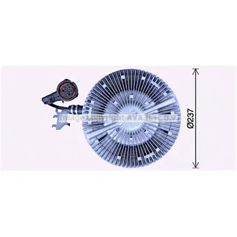 Embrayage, ventilateur de radiateur AVA QUALITY COOLING MEC319