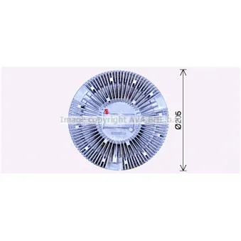 Embrayage, ventilateur de radiateur AVA QUALITY COOLING MEC318
