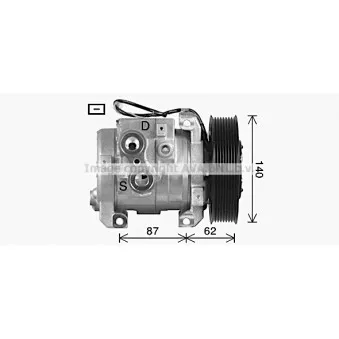 Compresseur, climatisation AVA QUALITY COOLING MEK342
