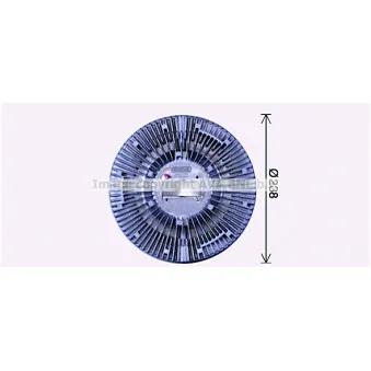 Embrayage, ventilateur de radiateur AVA QUALITY COOLING MEC275