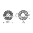 Embrayage, ventilateur de radiateur AVA QUALITY COOLING MEC263 - Visuel 1
